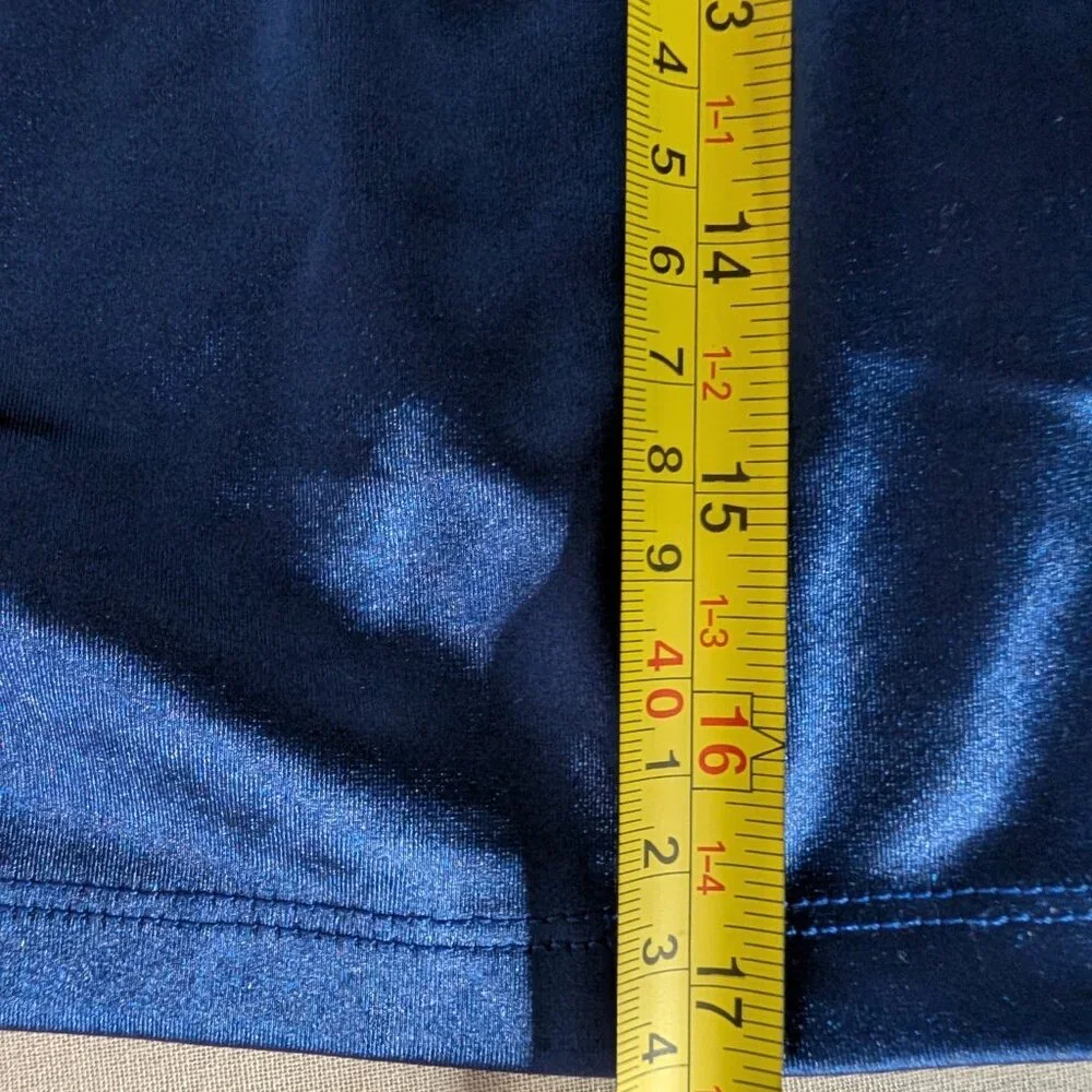 Regencycore Royal Blue Satin Rosette Sash Crop Top Size Medium - Picture 6 of 8